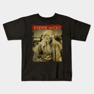 TEXTURE ART-Stevie Nicks - RETRO STYLE Kids T-Shirt